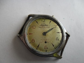 zegarek szwajcarski atlantic brak szkiełka i dwóch wskazówek