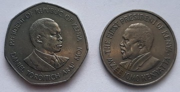 Kenia - 1 i 5 shilling - zestaw 