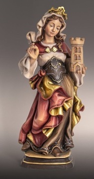 Św. Barbara - rzeźba w drewnie