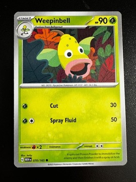 Karta Pokemon Weepinbell 070/151 MEW 151