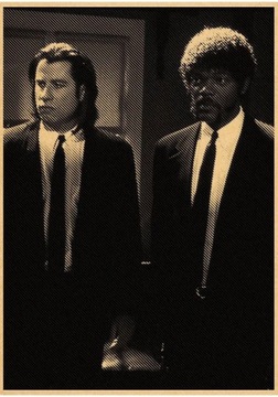 PIĘKNY plakat filmowy vintage PULP FICTION