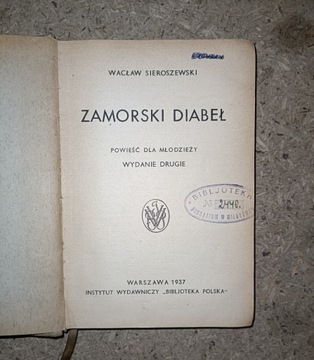 Zamorski diabeł 1937r. Wacław Sieroszewski