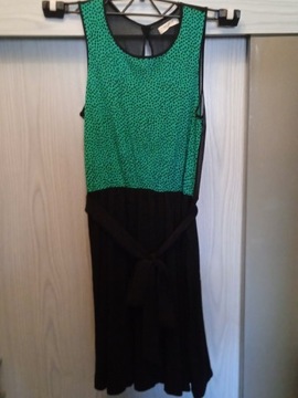 Sukienka czarno-zielona