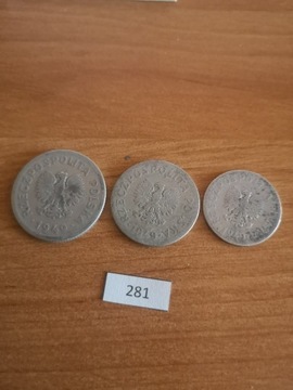 20 groszy, 50 gr i 1 zł      1949 r. (281)