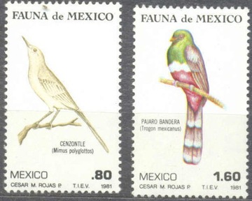 Meksyk - Ptaki, (zestaw 6099)