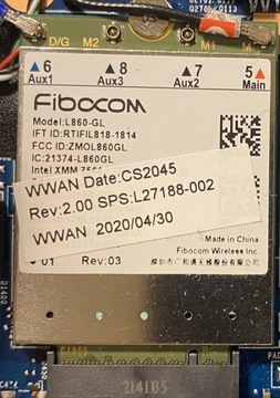 Modem LTE / WWAN / Cat. 16 - Fibocom L860 GL - HP