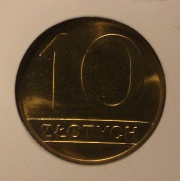 10 ZŁ ZŁOTYCH 1989 MOSIĄDZ GCN MS68 