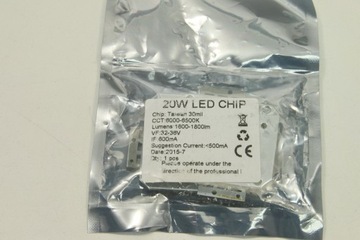 Led chip power 20Wat 6000-6500k 32-36V 600mA 