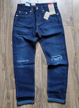 jeansy Levi's dżinsy 502 taper 28 99% bawełna W28