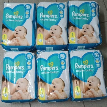 Pampersy Pieluchy Pampers 1 Newborn | 6 x 43 szt