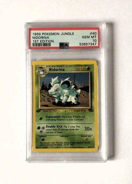 PSA 10 Pokemon Nidorina Jungle 40/64 1st edition