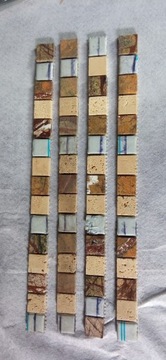 Płytka ścienna listwa mozaika VIRGA 2,8x45 
