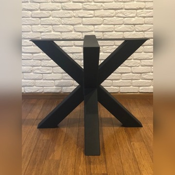 Metalowa noga do stołu X loft