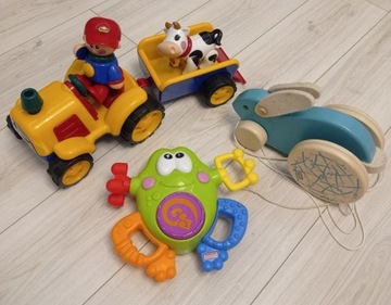 Zestaw zabawek dziecięcych niemowlęcych traktor