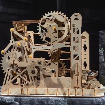 Drewniane mechaniczne puzzle 3D prezent na święta