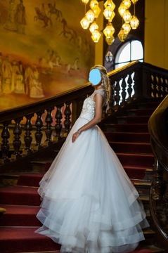 Casablance bridal suknia slubna z USA bajkowa XS S