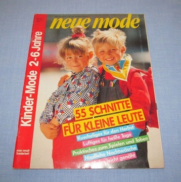 Neue Mode Moda dla dzieci wykroje 2-6 lat 55 wzoró