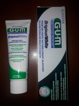 GUM Orginal White 75ml przebarwienia