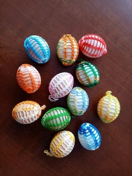 Szydełkowe jajeczka 3D 