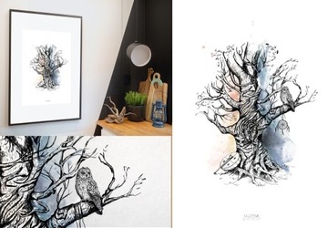 Obraz artprint "Rytm lasu"  Karolina Wawrzyniak