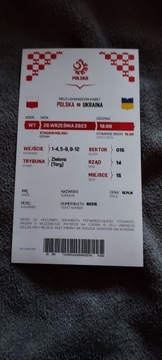 Bilet Kolekcjonerski Polska - Ukraina