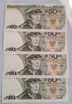 50 zł Banknoty 1986r. Nowe