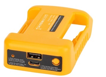 Adapter baterii DeWalt do ładowania USB i Typ C