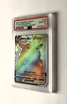 PSA 10 Pokemon Pikachu VMAX Vivid Voltage 188 FA