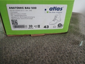 Buty robocze atlas Anatomic Bau 500  