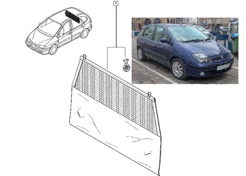 NOWA ROLETA -PRZEGRODA RENAULT SCENIC I 7701416172