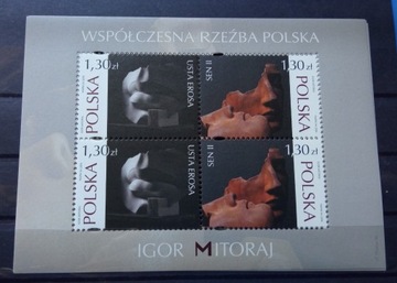 Znaczki**Polska 2006r  Fi.bl 166 Rzeźba Polska