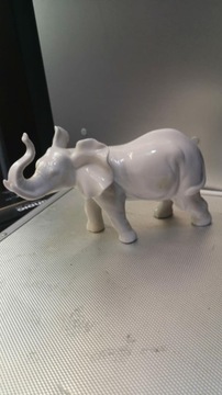 Figurka porcelanowa słoń słonik porcelanowy 