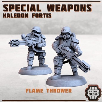 Flame Thrower Troops x2 od Print Minis