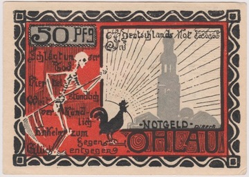 Ohlau (Oława), 50 Pf, b.d. (Zipfelmütz)