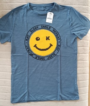 T-shirt SMILE bawełna NEXT r.170 NOWY!