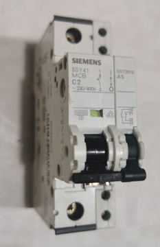 Wyłącznik nadprądowy Siemens 5SY41 MCB C2+5ST3010 