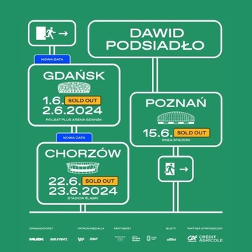 2 bilety na koncert Dawida Podsiadło w Gdańsku!!!