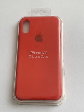 Plecki Apple silicone Case IPhone XS czerwony