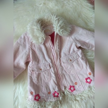 zimowy płaszczyk dla dziewczynki 80 baby by Lindex