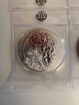 1 oz moneta Bushbaby Galago Rwanda 2020 srebro