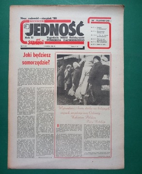 Tygodnik JEDNOŚĆ Szczecin nr 9 z 6 III 1981 