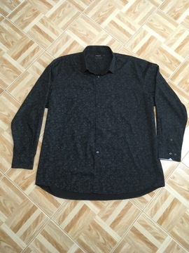 Elegancka koszula Dressmann 3XL czarna / wzór