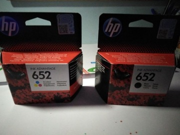 HP 652 czarny i kolor zestaw oryginał