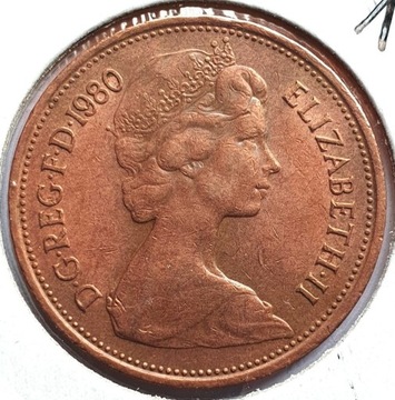 2 new pence 1980 Wlk. Brytania