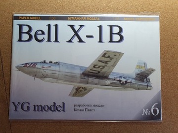 Model kartonowy YG Model No 6 Bell X-1B 1:33