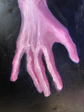 obraz olejny „dłoń”