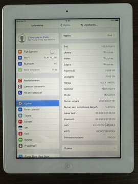 Apple iPad 4 generacji A1460. 32 GB LTE