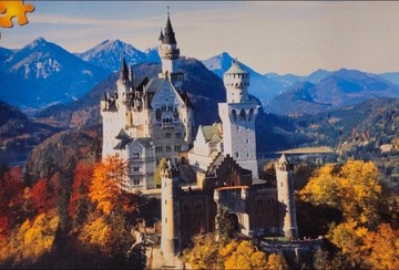Vintage Puzzle 1000 elementów Zamek Neuschwanstein