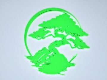 Drzewko Bonsai, 2D, dekoracja