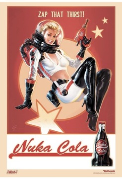 Plakat z gry - Nuka Cola bez ramy 